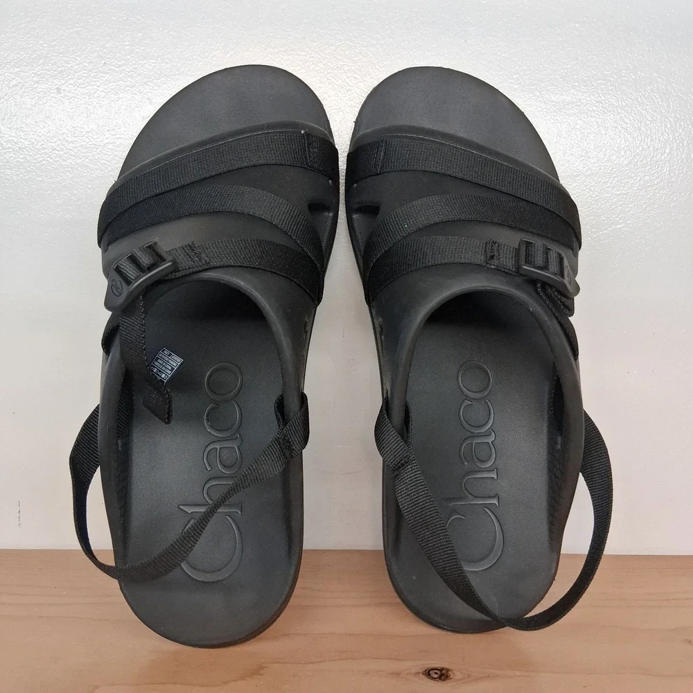 Chaco‎ Chillos Sport Sandals Slides Black Men's Size 13